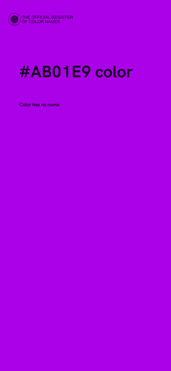 #AB01E9 color image