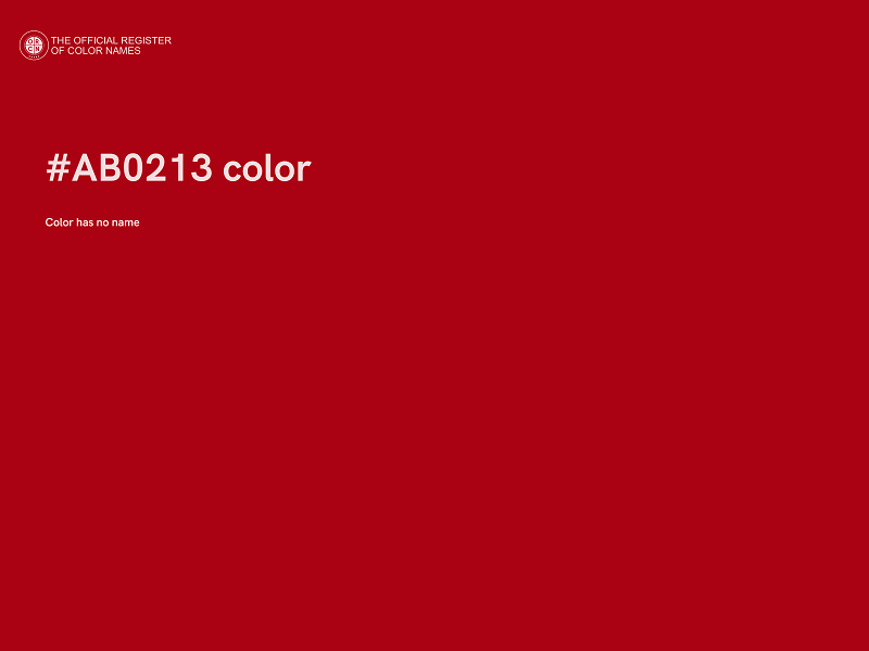 #AB0213 color image