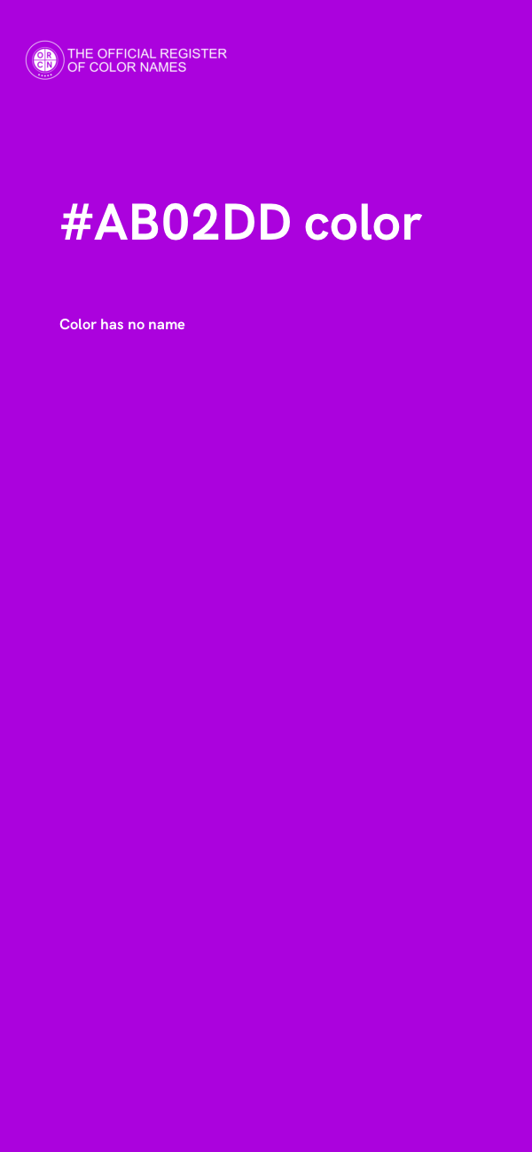 #AB02DD color image