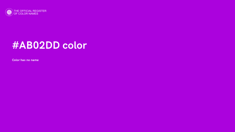 #AB02DD color image