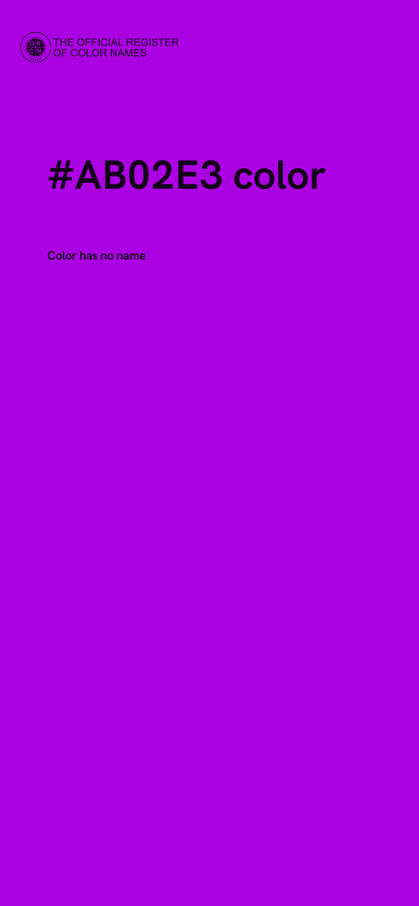 #AB02E3 color image