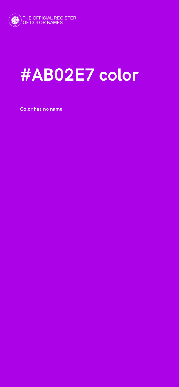 #AB02E7 color image
