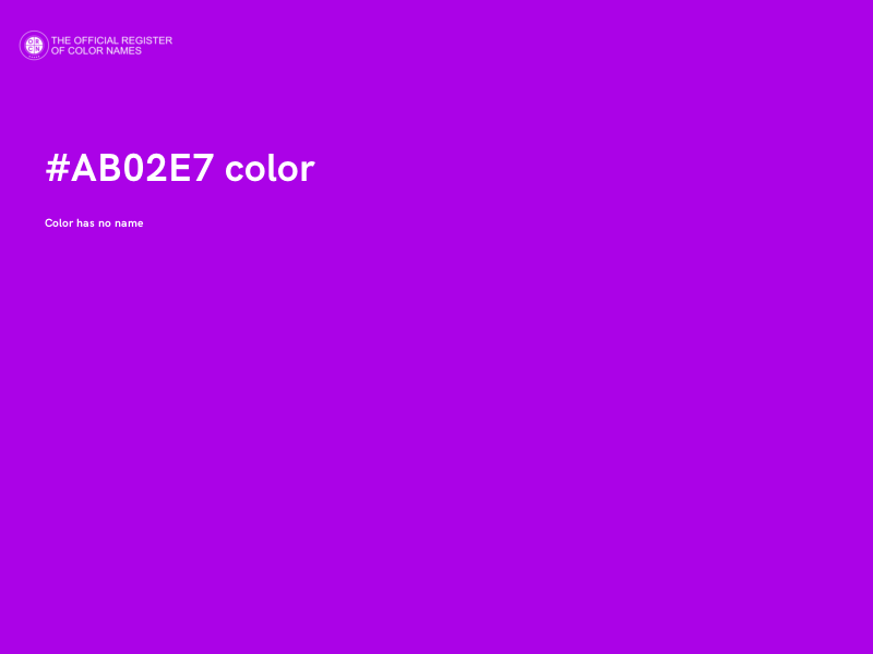 #AB02E7 color image