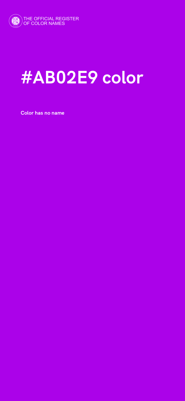 #AB02E9 color image