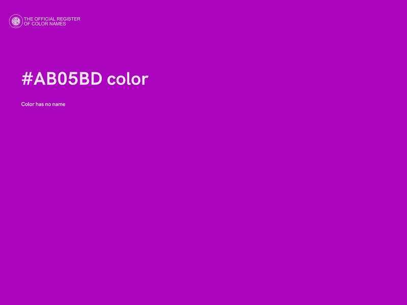 #AB05BD color image