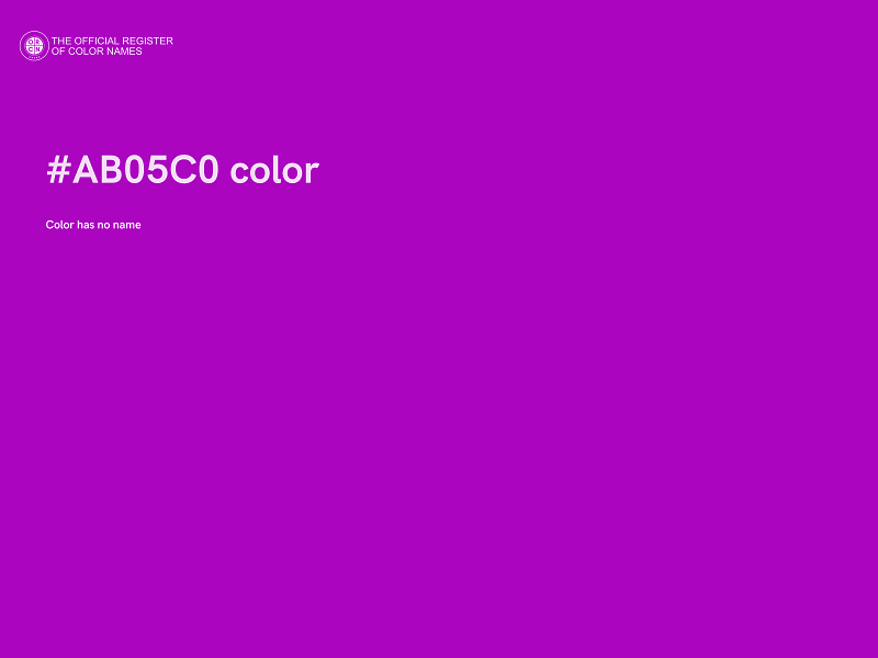 #AB05C0 color image