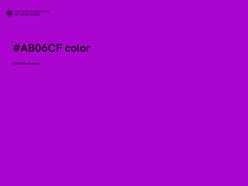 #AB06CF color image