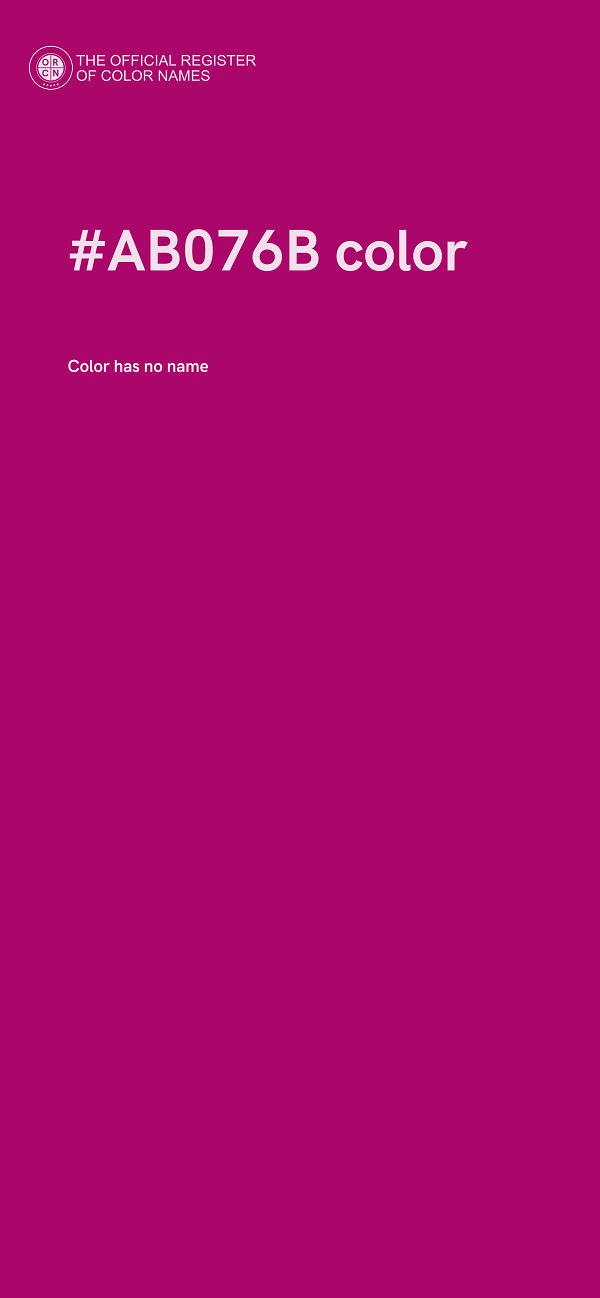 #AB076B color image