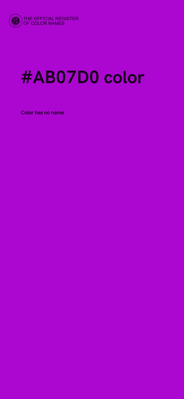 #AB07D0 color image
