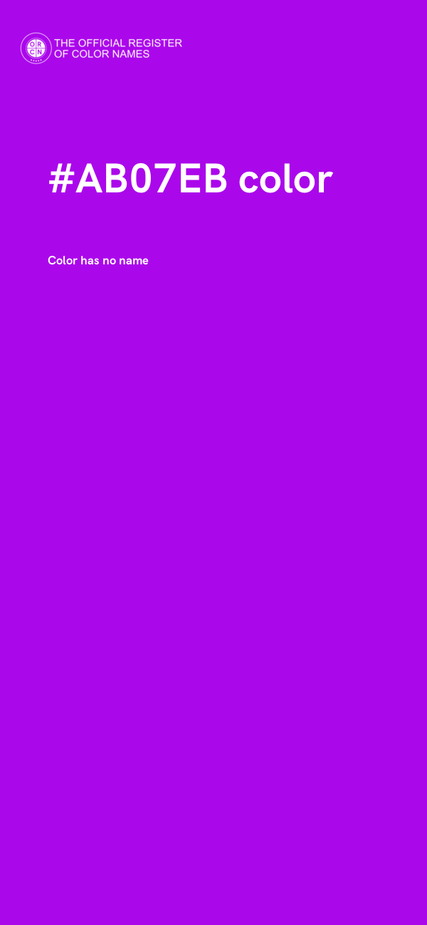 #AB07EB color image