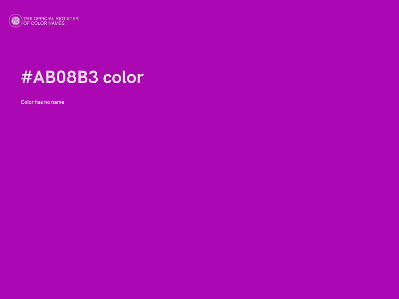 #AB08B3 color image