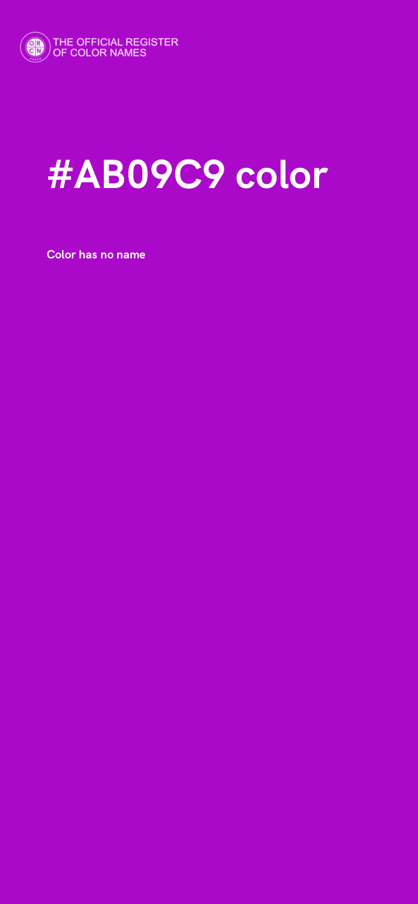 #AB09C9 color image