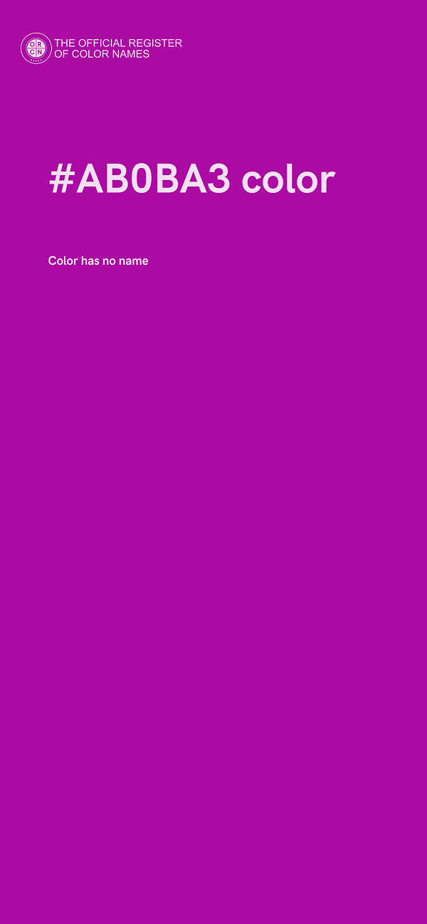 #AB0BA3 color image