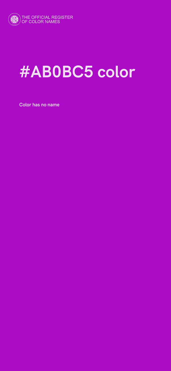#AB0BC5 color image