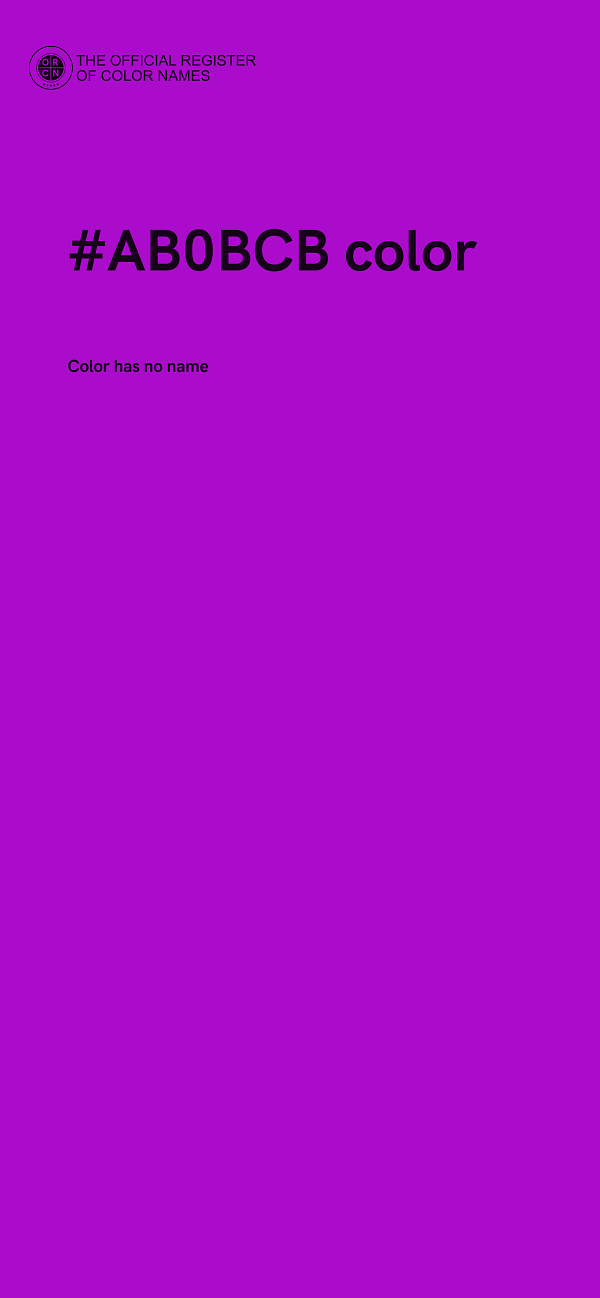 #AB0BCB color image