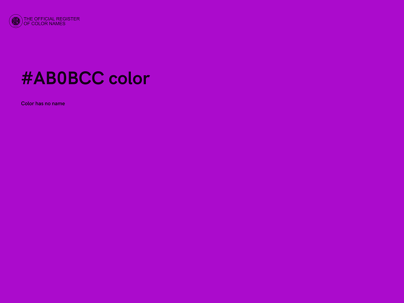 #AB0BCC color image