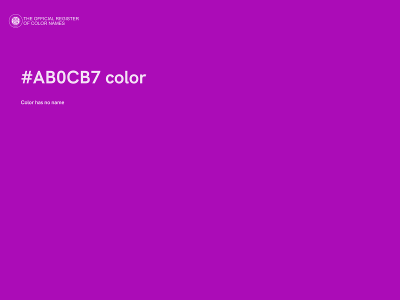 #AB0CB7 color image