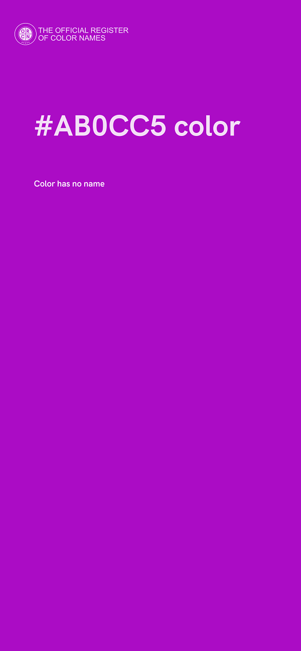 #AB0CC5 color image