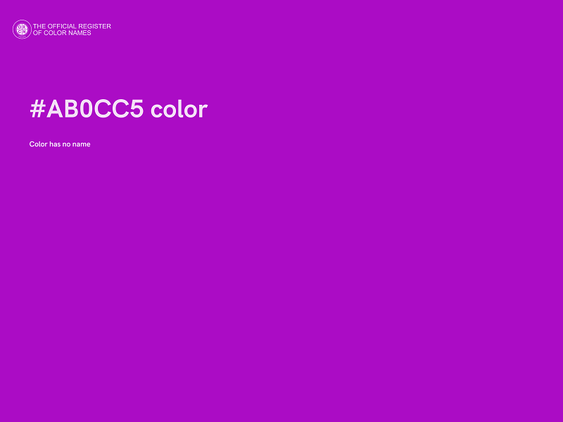 #AB0CC5 color image