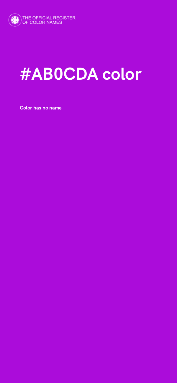 #AB0CDA color image