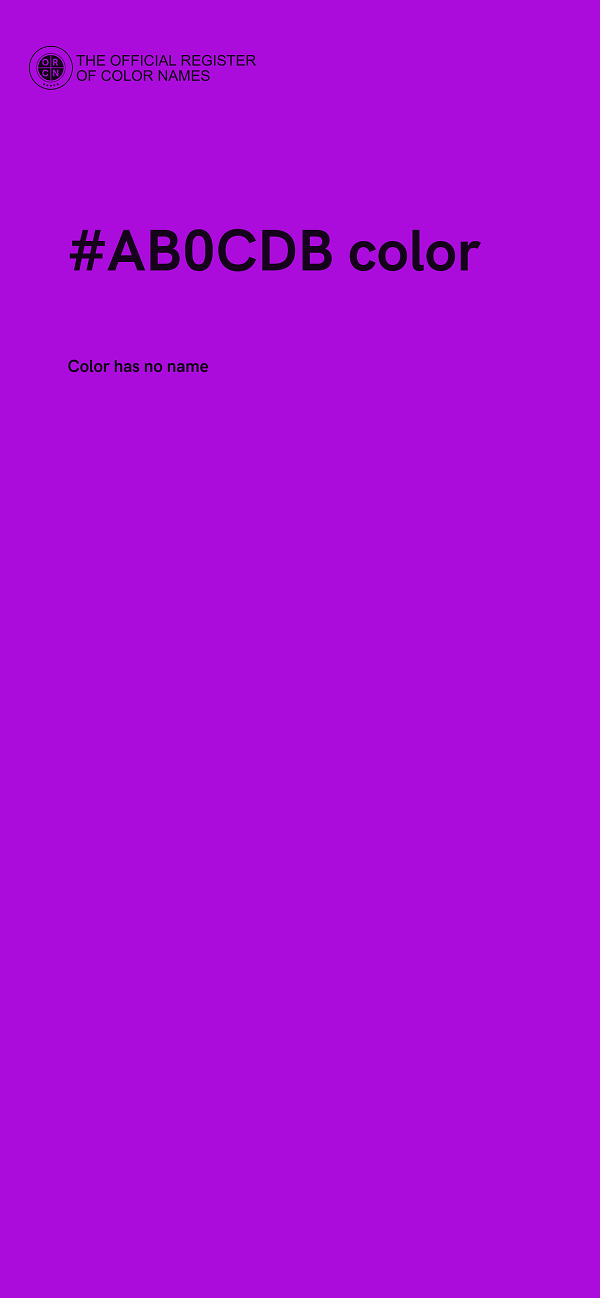 #AB0CDB color image