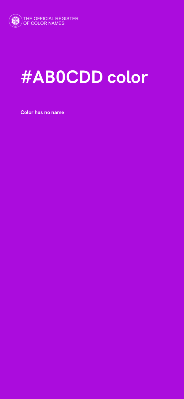 #AB0CDD color image