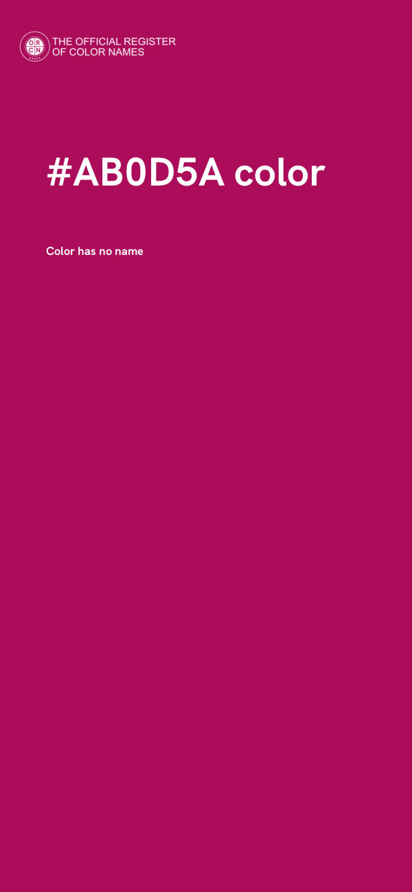 #AB0D5A color image