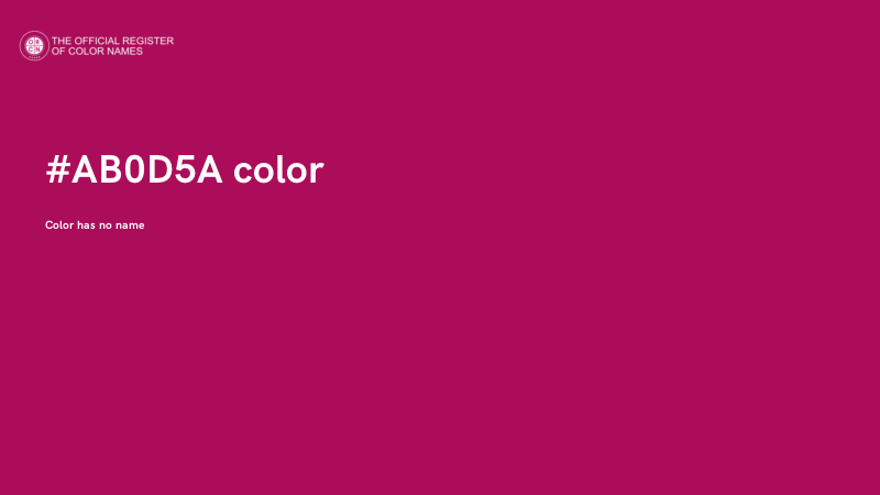 #AB0D5A color image