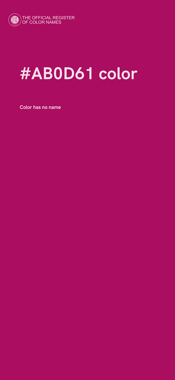 #AB0D61 color image