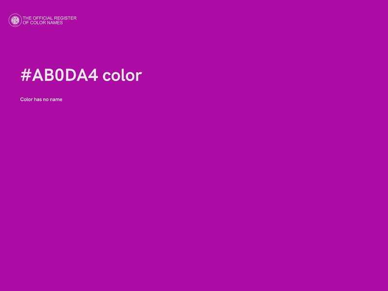 #AB0DA4 color image