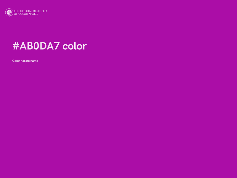 #AB0DA7 color image