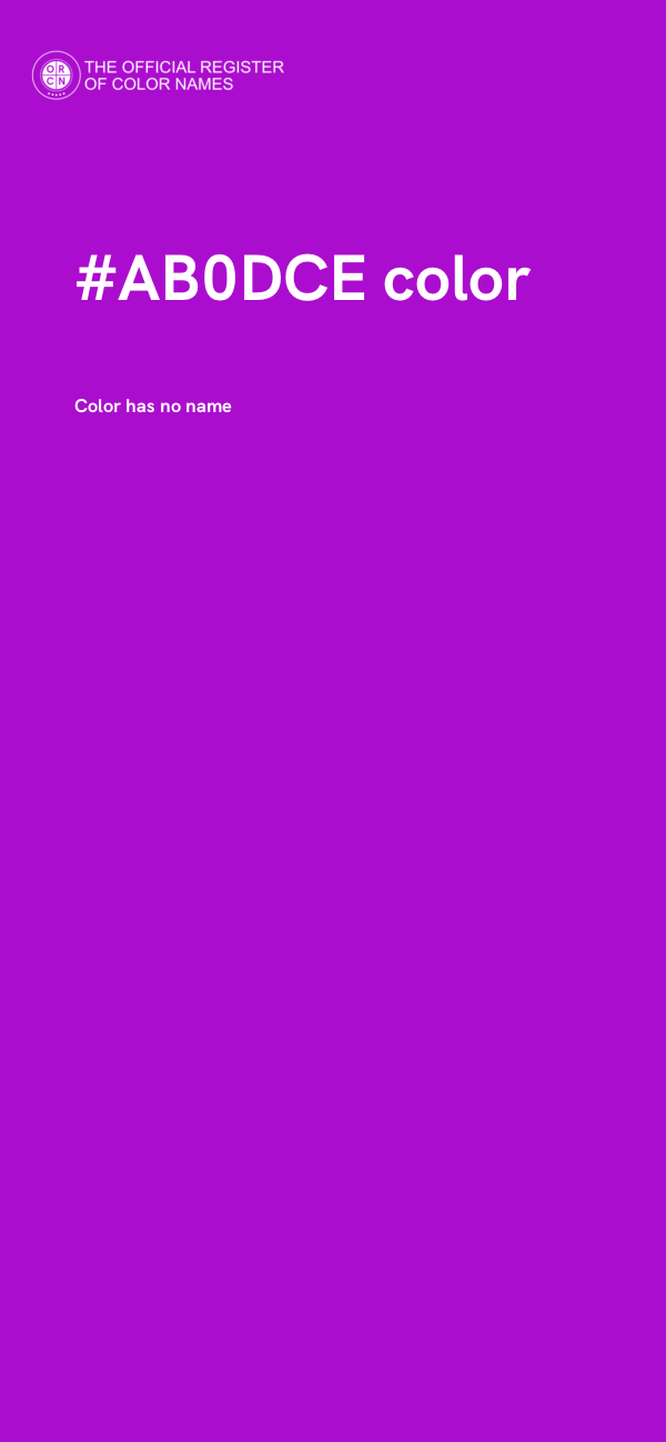 #AB0DCE color image