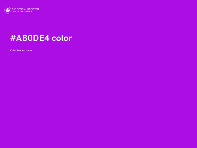 #AB0DE4 color image