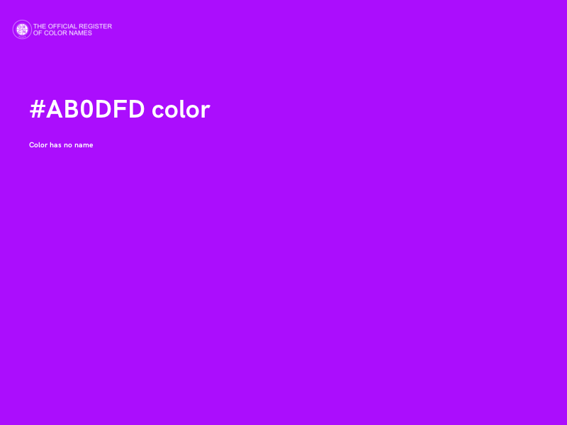 #AB0DFD color image