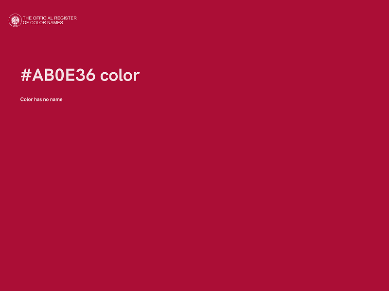 #AB0E36 color image