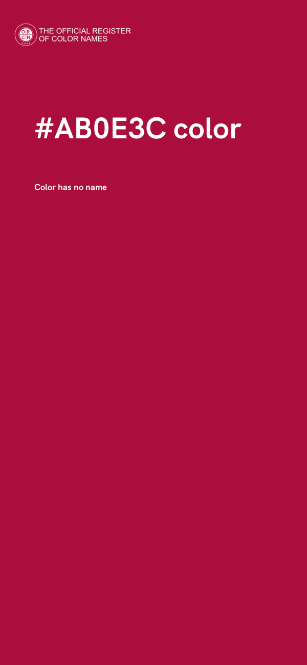 #AB0E3C color image