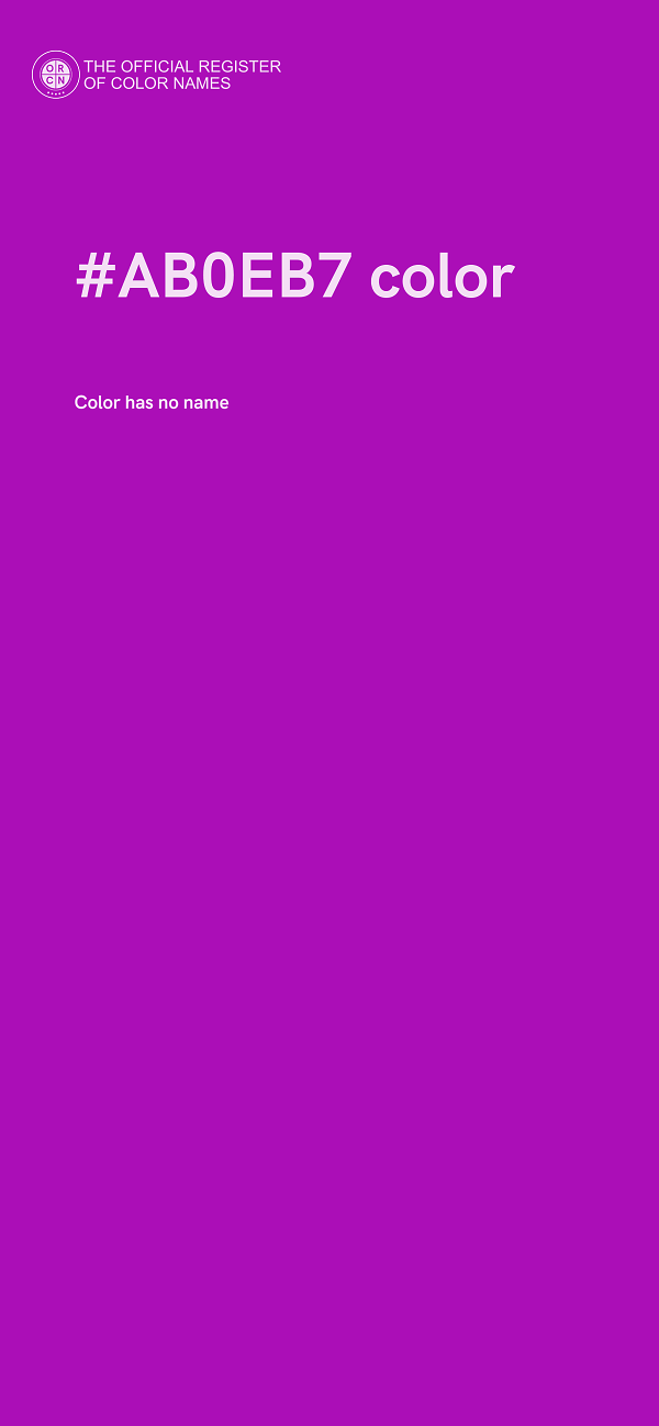 #AB0EB7 color image