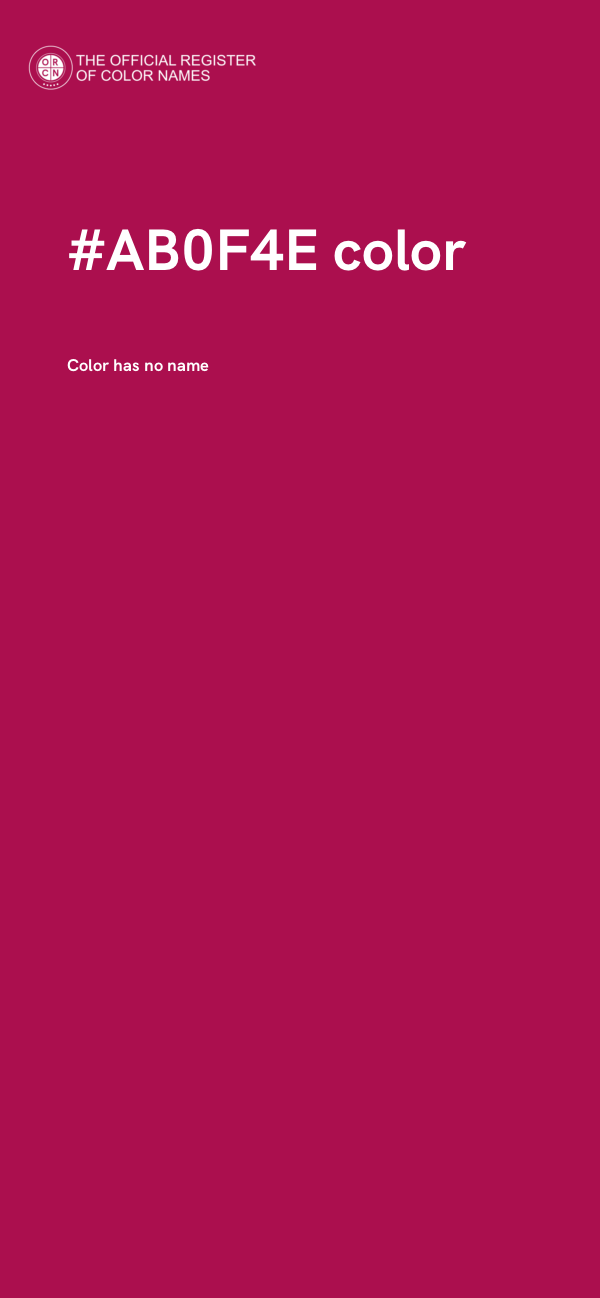 #AB0F4E color image