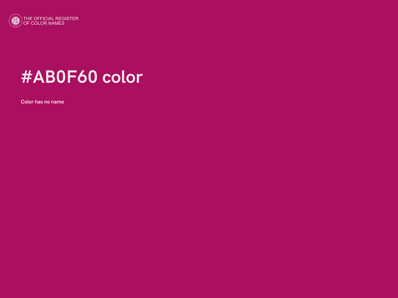 #AB0F60 color image