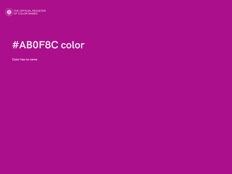 #AB0F8C color image