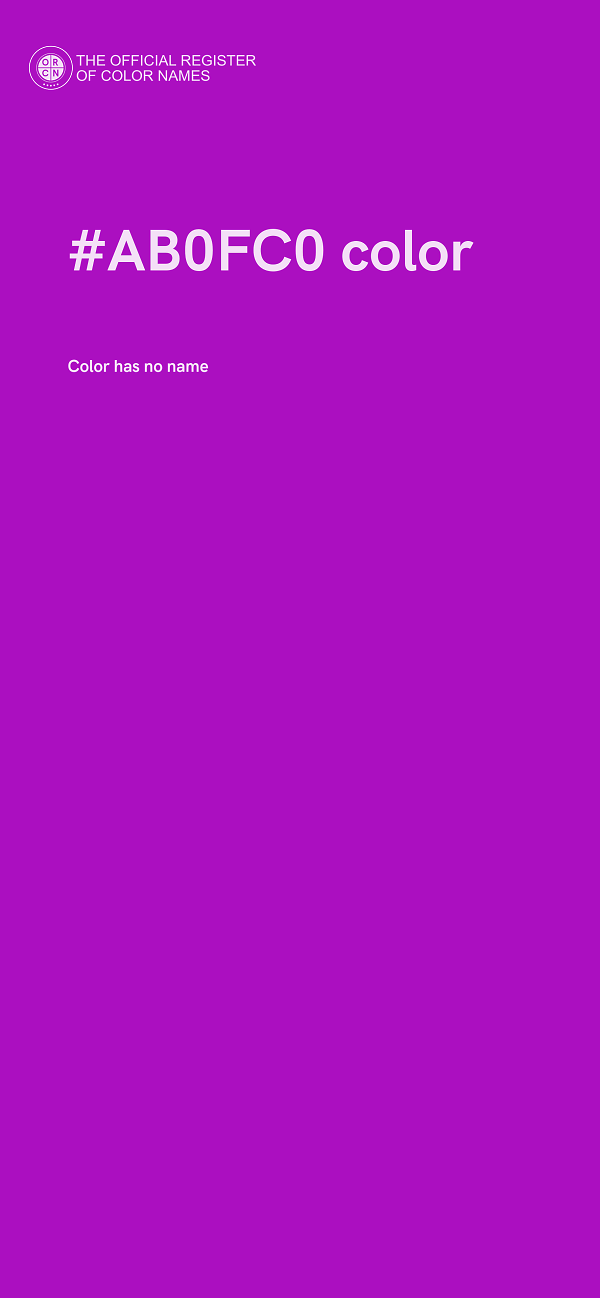 #AB0FC0 color image