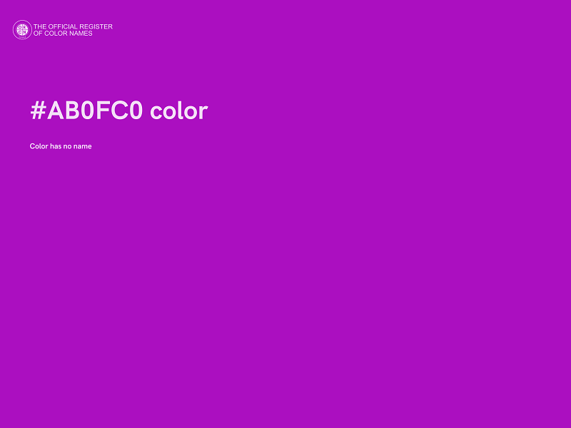 #AB0FC0 color image