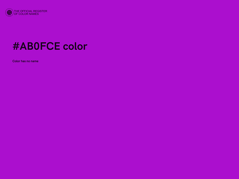 #AB0FCE color image