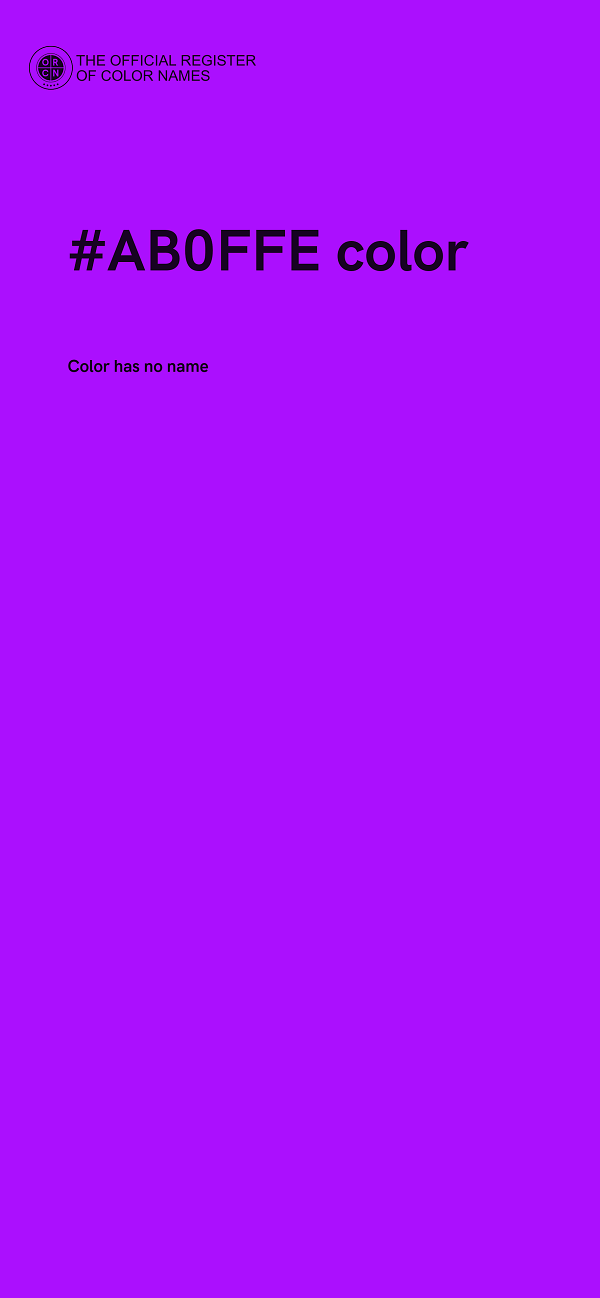 #AB0FFE color image