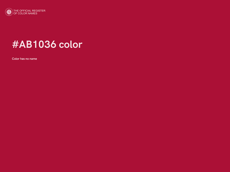 #AB1036 color image