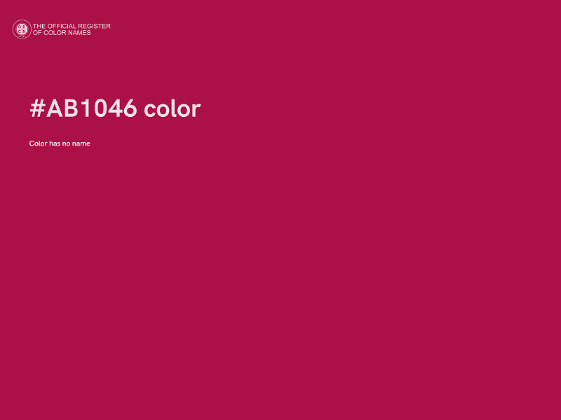 #AB1046 color image