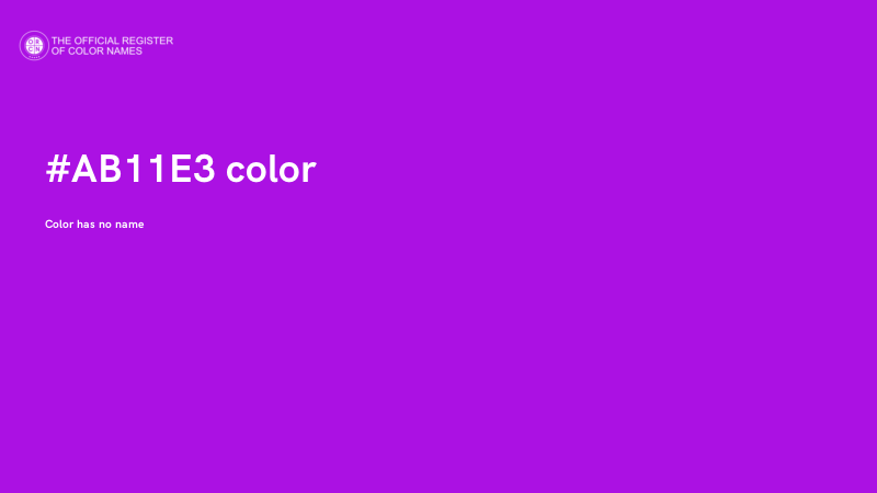 #AB11E3 color image