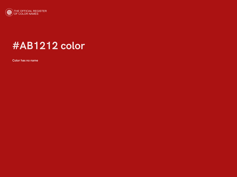 #AB1212 color image