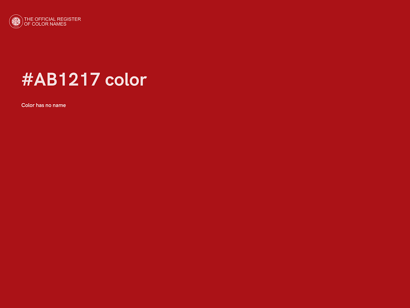 #AB1217 color image