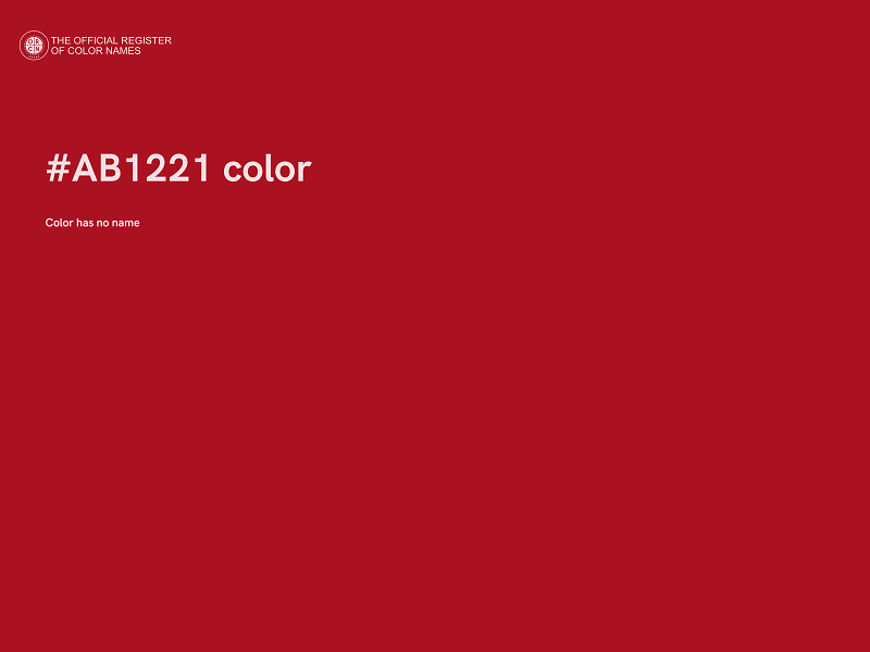 #AB1221 color image